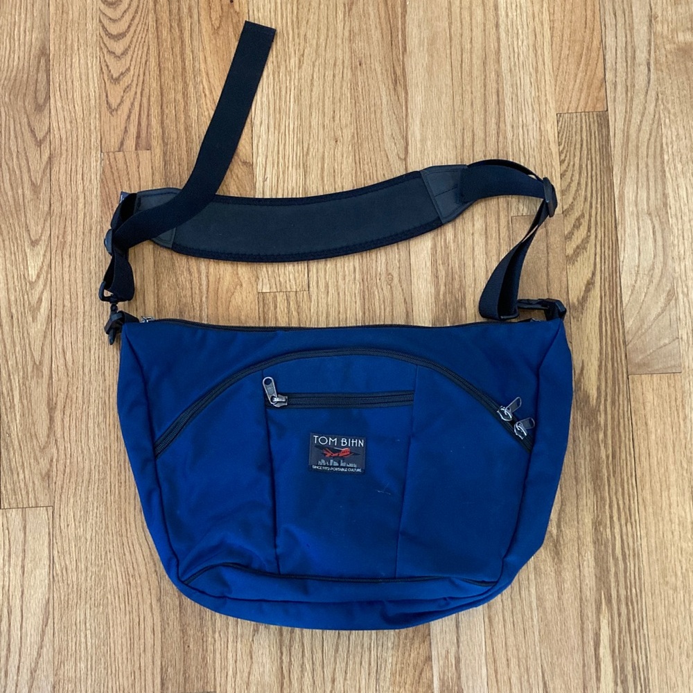 Tom Bihn Navy Diaper Messenger Bag